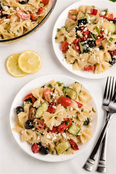 Bow Tie Pasta Salad With Summer Vegetables