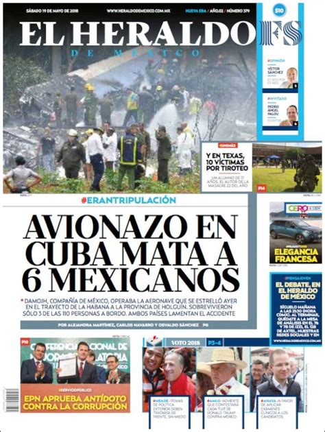 Periódico El Heraldo De México México Periódicos De México Edición