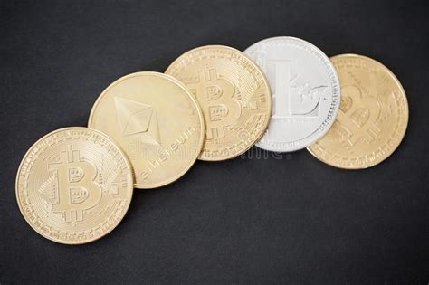 Complete cryptocurrency market coverage with live coin prices, charts and crypto market. Bitcoin, Ethereum, Litecoin Coins On Black Stock Photo ...