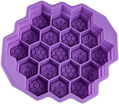 Baoiwei Bee Honeycomb Cake Mold Chocolate Moulds Soap Mold Silicone Flexible 19