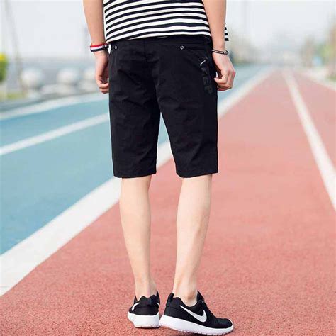 Keep Casual Black Short Pants Elastic Waist Mens Shorts Online 1001mp