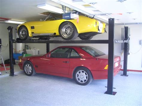 4 post lift parking is one of the most popular car lift among our customers. Car hoists - Club Cobra