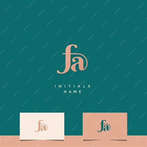 Premium Vector Initial Fa Monogram Logo Design