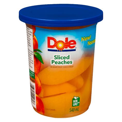 Sliced Peaches In Light Fruit Juice Syrup Dole® Sunshine