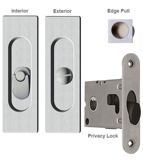 Contemporary Rectangle Pocket Lock Privacy Reguitti Sdk096pv Sliding