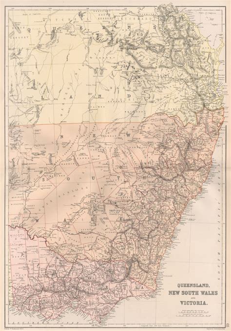 Eastern Australia Queensland Victoria New South Wales Rand Mcnally