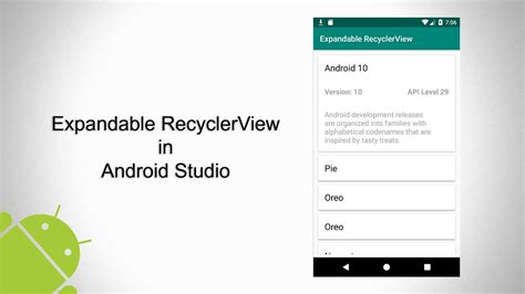 Expandable RecyclerView In Android Studio YouTube
