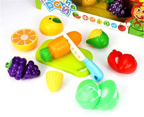 7 In 1 Box Kit Pretend Play Food Cute Velcro Sliceable Vegetables Fruit Toy T Ebay