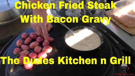 Learn how to make this crispy chicken fried steak with a luscious creamy gravy. How to Make Chicken Fried Steak with Potato's - YouTube