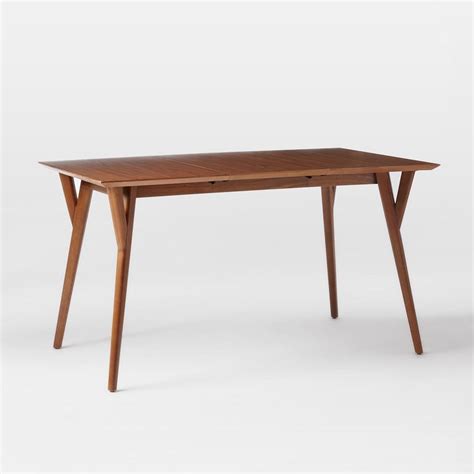 Engineered wood top covered in walnut wood veneer. Mid-Century Expandable Dining Table - Walnut | west elm UK