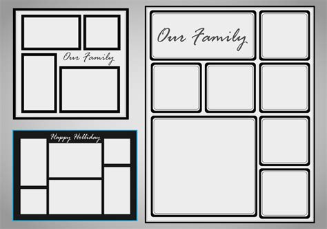 All our premium templates in microsoft word are highly customizable and these are completely free to download. Photo Collage Template Vector set - Download Free Vector ...