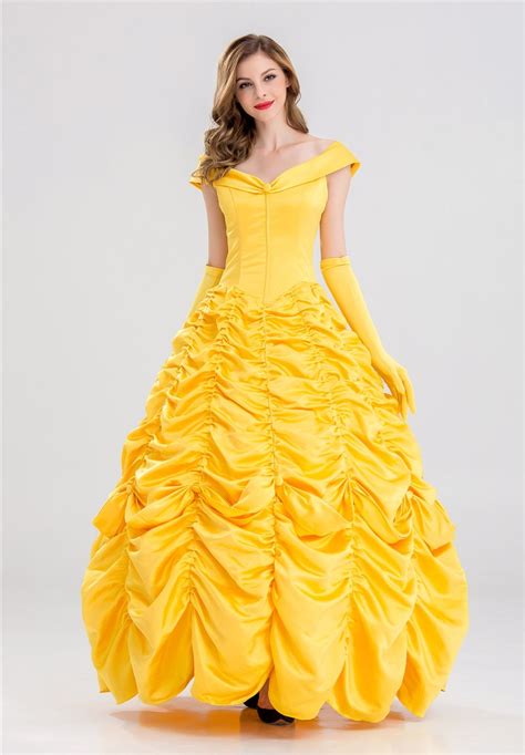 S Xxl Princess Belle Costume Adult Women Beauty And The Beast Costume