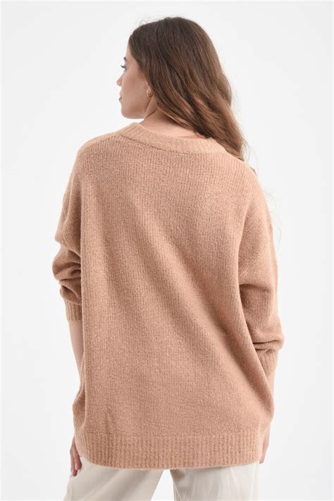 Sweater De Punto Tostado BAS Basic Simple