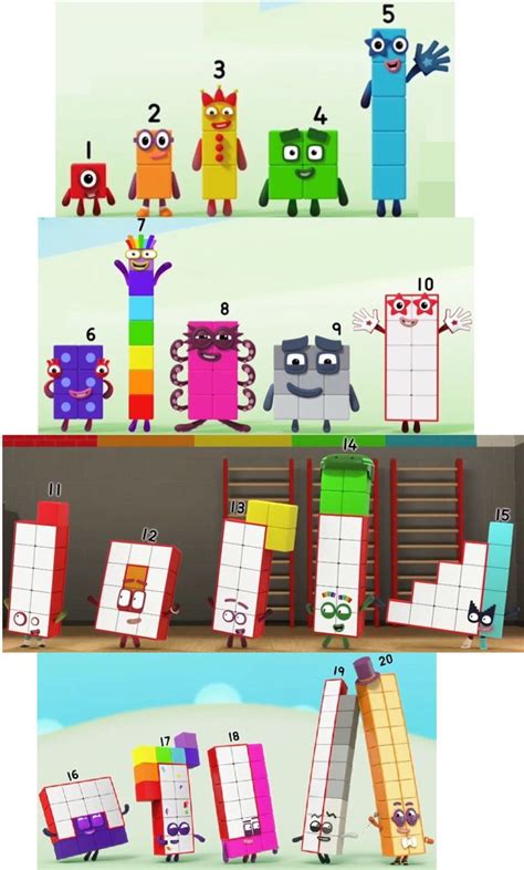 Numberblocks 1 20 By Alexiscurry On Deviantart Block Birthday Party