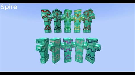 All Armor Trim On All Armor Types Minecraft Youtube