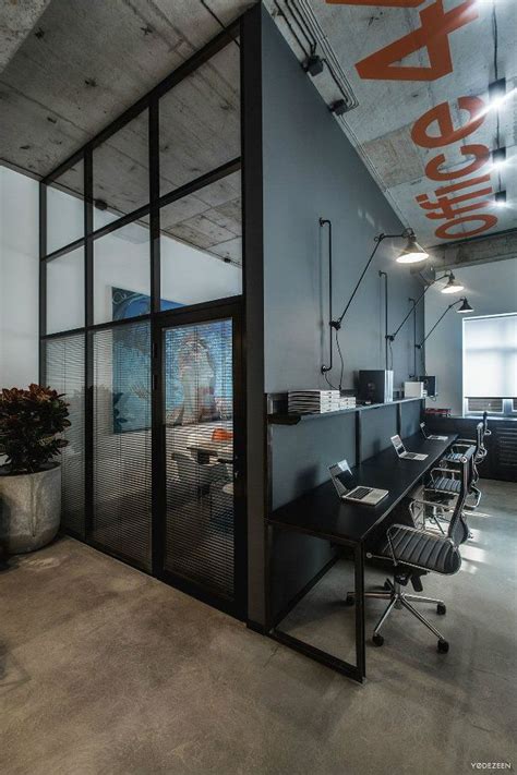 Offices With An Industrial Interior Design Touch Modern Office Design