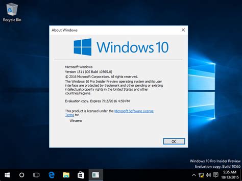 What Is New In Windows 10 Build 10565 Change Log