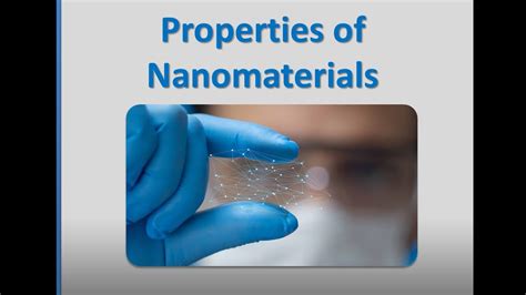 Properties Of Nanomaterials Youtube