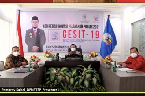 Plt Gubernur Sulsel Presentasi Gesit Lolos Top Nasional