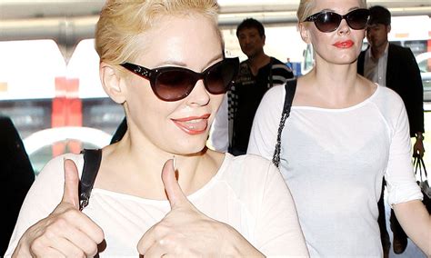 Rose Mcgowan Puts Her Black Bra On Display In A Sheer White Top As She