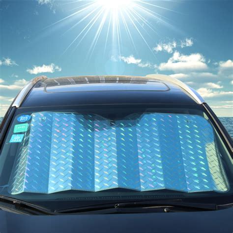 Universal Car Front Windscreen Sunshade Sun Visor Foldable Uv Shield C