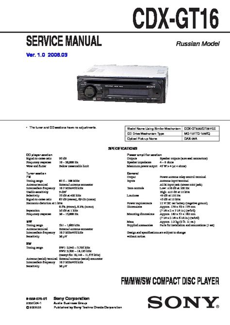 Sony Drive 5 Car Stereo Wiring Diagram Pdf Shane Wired