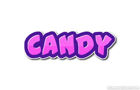 Candy Logotipo Ferramenta De Design De Nome Grátis A Partir De Texto Flamejante