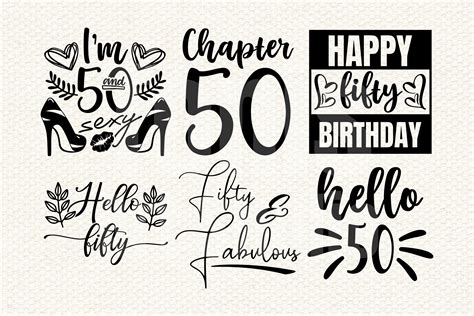 50th Birthday Svg Happy 50th Svg 50th Birthday Sayings 50 Etsy Gambaran