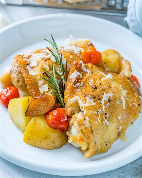Slow Cooker Garlic Parmesan Chicken New Potatoes For Clean Eats