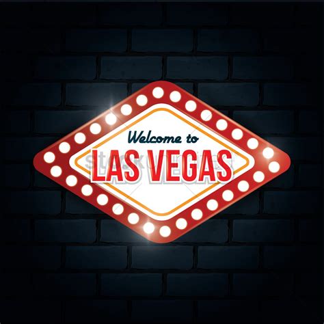Welcome To Las Vegas Sign Vector At Collection Of
