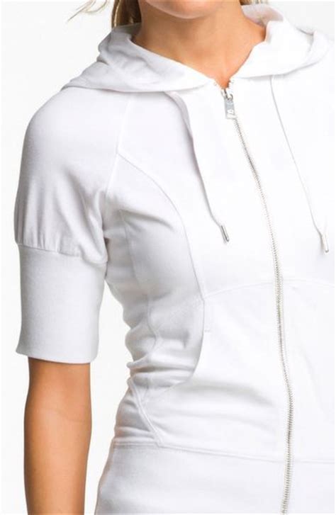 Zella Supersoft Short Sleeve Hoodie In White Lyst