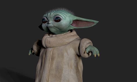 Baby Yoda 3d Model Zbrushcentral