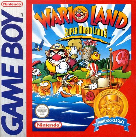 Wario Land Super Mario Land 3 1994 Game Boy Box Cover Art Mobygames