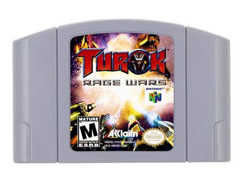 New Turok Rage Wars Video Game Cartridge Us Version For Nintendo 64 N64