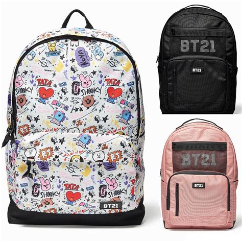 Bt21 Backpack Linefriends Bts Tata Cooky Mang Authentic Bt21 Genuine
