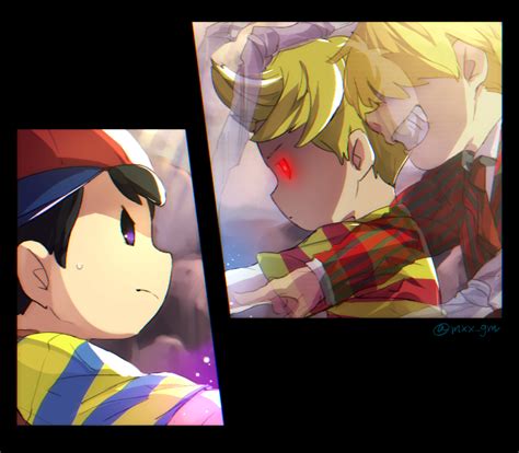 Ness Lucas And Porky Minch Super Smash Bros And 3 More Drawn By