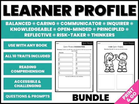 Ib Learner Profile Activities Bundle Teaching Resources