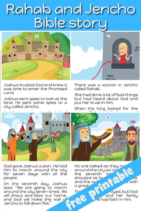 Free Printable Bible Story For Children Retells The Account From