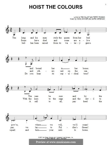 Quick guide on how to read the letter notes Pirates Of The Caribbean Piano Easy Sheet Music - Epic Sheet Music