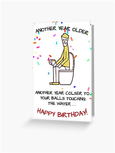 Funny Old Man Birthday Happy Birthday ORIGINAL Willow Days Greeting