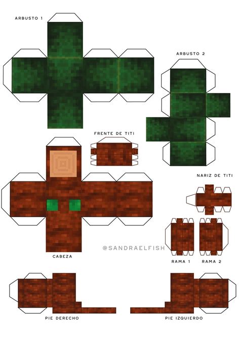 Titi Papercraft Karmaland V Armables De Minecraft Modelos De