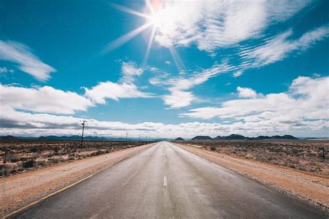 Empty Road Into The Horizon By Stocksy Contributor Juno Stocksy