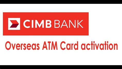 These are the limits that i've observed personally over 50+ hdfc bank credit cards. CIMB ATM Credit Card Overseas activation - YouTube