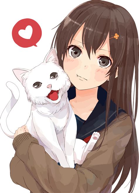 Anime Png Girl Anime Girl Clipart Cat Anime Girl With Brown Hair