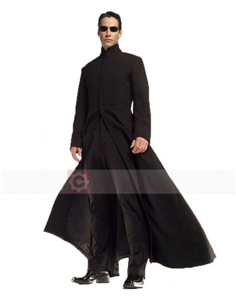 Keanu Reeves Matrix Trench Coat Neo Matrix Costume Ph