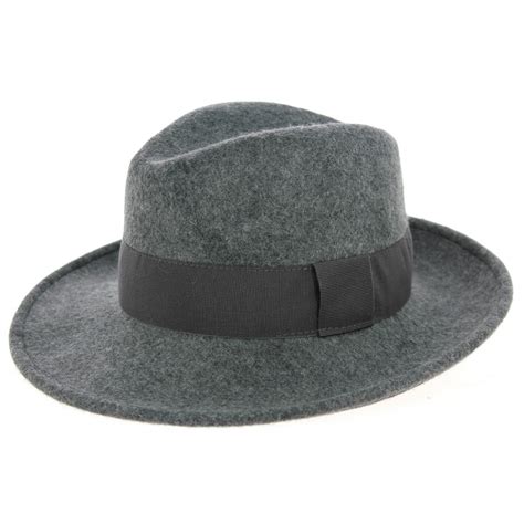 Fedora Vanador Vanador Hat Waterproof Wool Felt Grey Traclet
