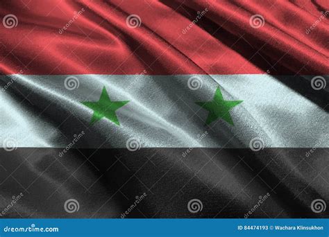 Syria Flag ,3D Syria National Flag 3D Illustration Symbol Stock