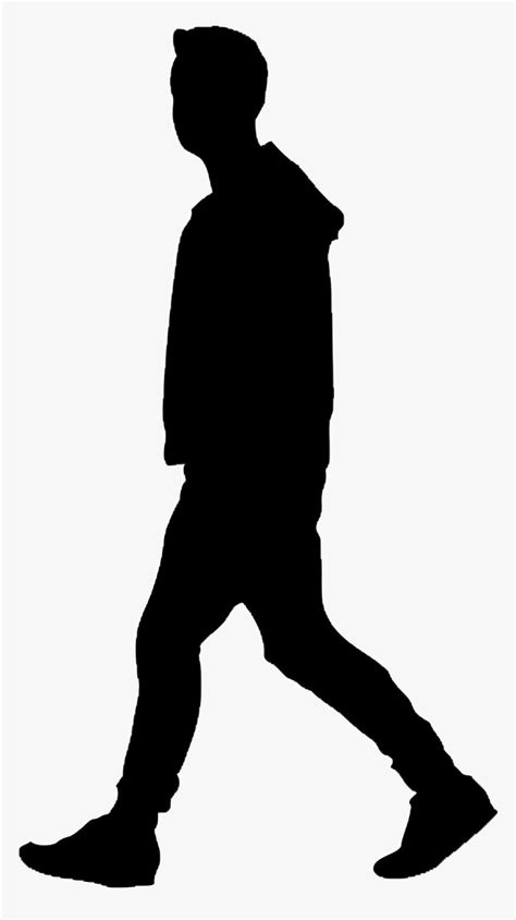 Man Walking Png Silhouette Its A Completely Free Picture Material
