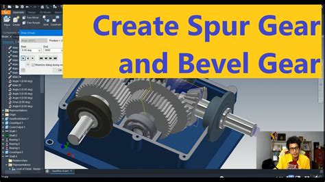 Autodesk Inventor Supur Gear And Bevel Gear Youtube