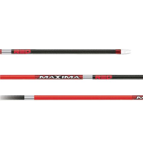 Carbon Express Arrows Maxima Red 12 Pack Bare Shafts 250 350 Spine